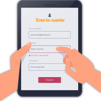 Crear cuenta